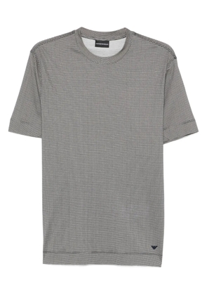 Emporio Armani patterned T-shirt - Grey
