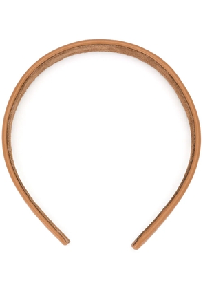Jennifer Behr Leon leather hairband - Brown