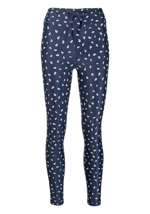 The Upside paisley-print performance leggings - Blue