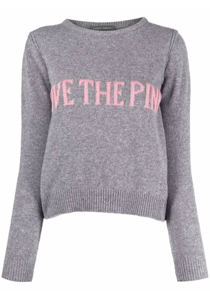 Alberta Ferretti intarsia-knit jumper - Grey