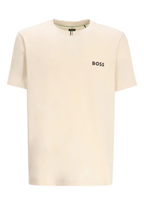 BOSS logo-detail cotton T-shirt - Neutrals