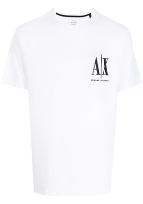 Armani Exchange logo-print T-shirt - White