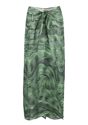 Cult Gaia Nila cover-up skirt - Green