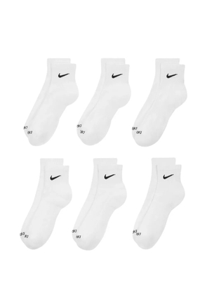 Nike Everyday Plus Cushion ankle socks (set of six) - White