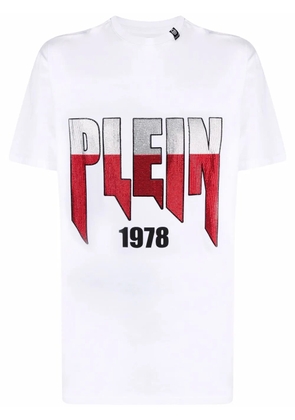Philipp Plein logo-print cotton T-shirt - White