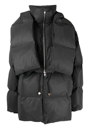 Dion Lee reflective zip-away puffer jacket - Grey