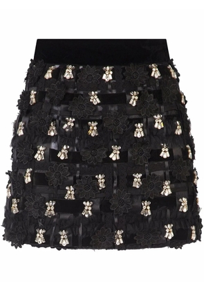 Dolce & Gabbana embellished A-line miniskirt - Black