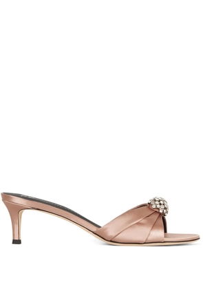 Giuseppe Zanotti Sphera satin sandals - Pink