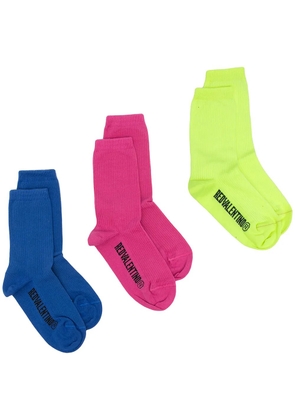 Valentino Garavani set of three pairs socks - Multicolour