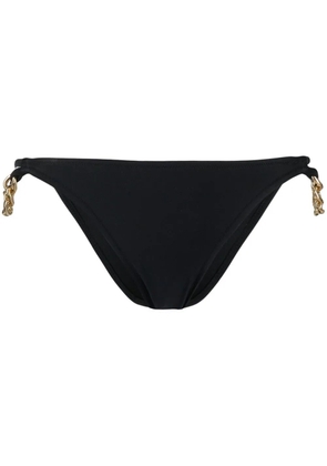 Moschino logo-print chain-trim bikini briefs - Black