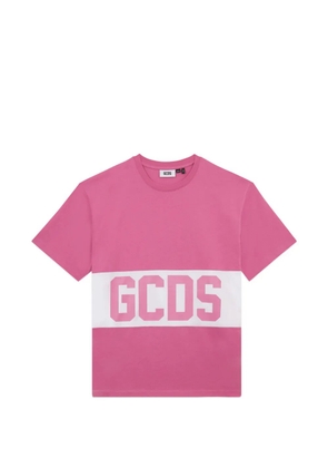 GCDS logo-band T-shirt - Pink