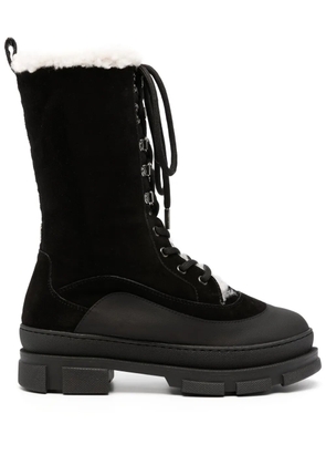 Jimmy Choo Aldea lace-up suede boots - Black