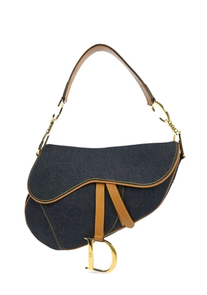 Christian Dior Pre-Owned 2001 denim saddle handbag - Blue