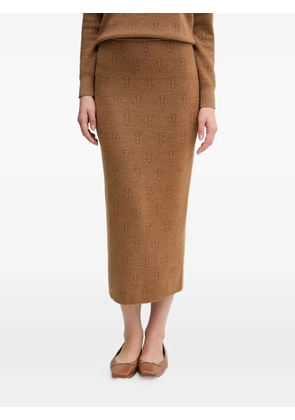 Gant patterned skirt - Brown