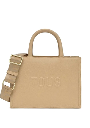 TOUS medium Brenda embossed tote bag - Brown