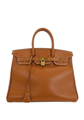 Hermès Pre-Owned 1999 35 Birkin leather handbag - Brown