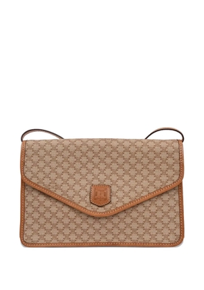 Celine Pre-Owned 1990s monogram-pattern leather shoulder bag - Neutrals