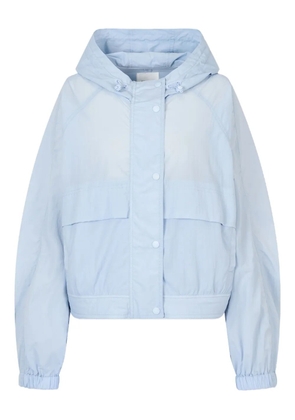 TOMBOY hooded pocket cropped jacket - Blue