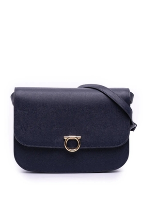 Ferragamo Pre-Owned 2010-2026 Leather Gancini Flap crossbody bag - Blue