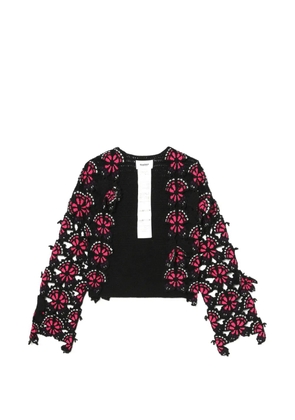 Doublet butterfly-detail cardigan - Black