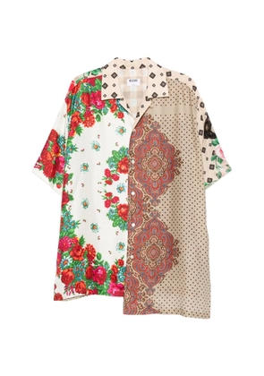 Moschino floral patchwork shirt - Neutrals