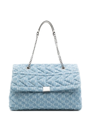 Karl Lagerfeld Large Kkuilt shoulder bag - Blue