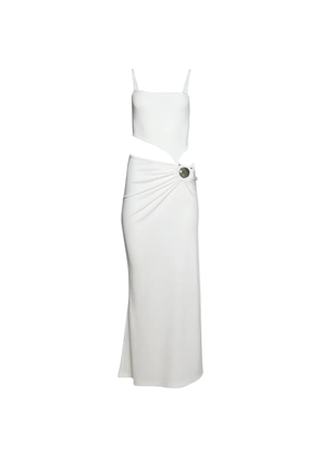Christopher Esber cut-out embellished midi dress - White