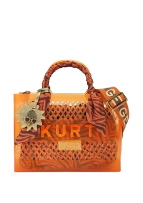 Kurt Geiger London small Jelly charm-detail tote bag - Orange