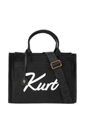 Kurt Geiger London Kurt embroidered tote bag - Black