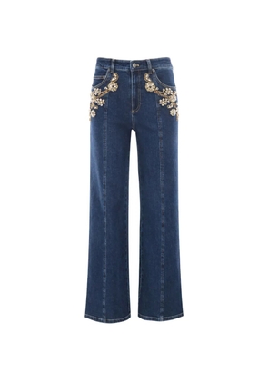 Cinq A Sept Cami crystal embellished trousers - Blue