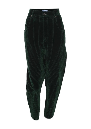 Thierry Mugler Pre-Owned velvet trousers - Green
