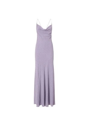 PINKO polka-dot maxi dress - Purple