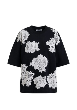 Essentiel Antwerp lace-embellishments T-shirt - Black