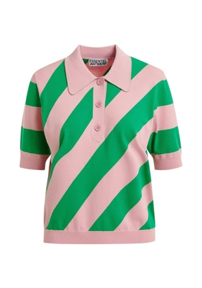 Essentiel Antwerp striped polo top - Pink