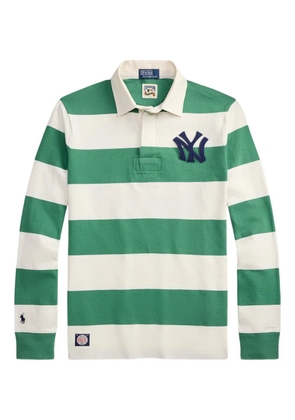 Polo Ralph Lauren x Yankees striped long-sleeves polo shirt - Green