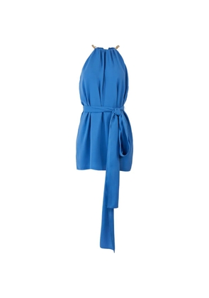 Carolina Herrera chain-strap halterneck top - Blue