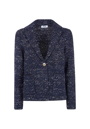 base button jacket - Blue