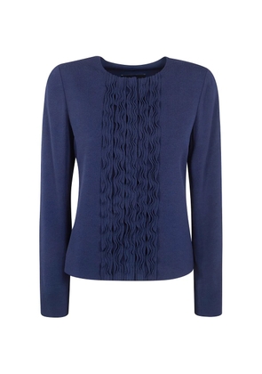 Emporio Armani ruffled jacket - Blue