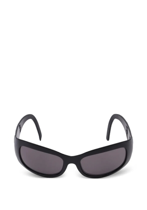 Fendi Pre-Owned oval-frame sunglasses - Black