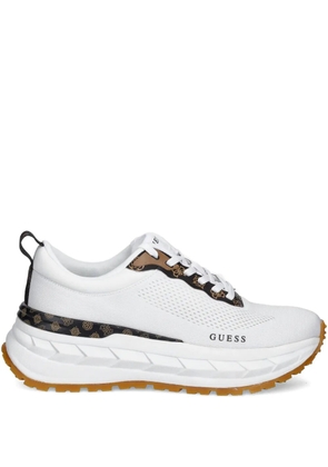 GUESS USA logo-detail mesh sneakers - White