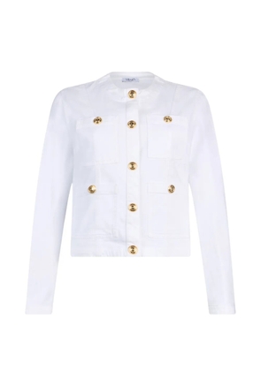 LIU JO patch-pocket denim jacket - White