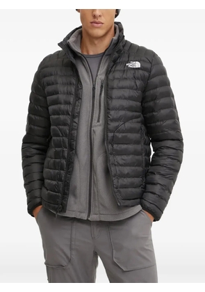 The North Face logo quilted jacket - Black