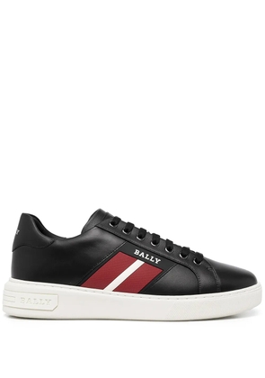 Bally logo-print leather sneakers - Black