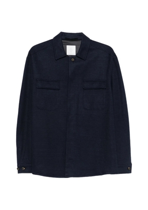 Eleventy patch pocket over shirt jacket - Blue