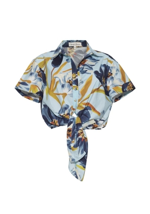 Cara Cara Asbury tie-detail shirt - Blue