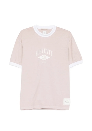 Eleventy ringer graphic T-shirt - Neutrals