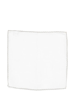 Eleventy square-shape handkerchief - White