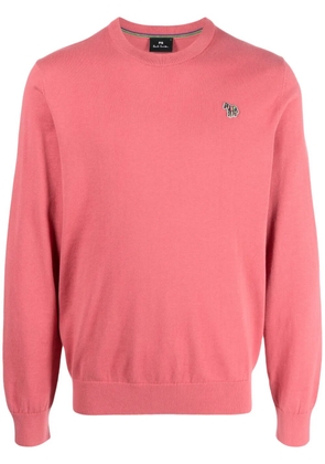 PS Paul Smith logo-embroidered cotton sweatshirt - Pink
