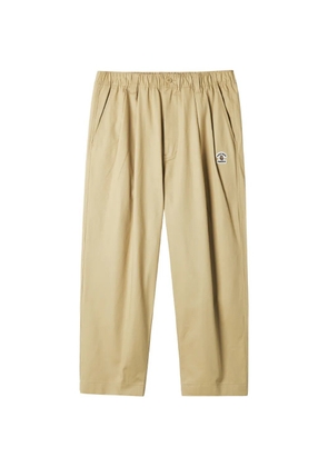 FINGERCROXX logo-patch trousers - Neutrals