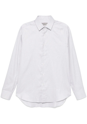 Canali geometric-print shirt - Neutrals